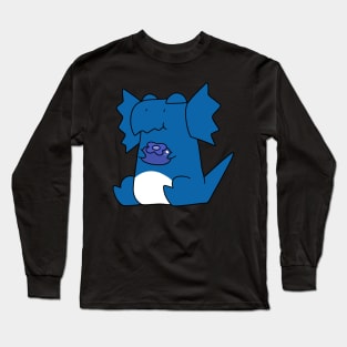 Blueberry Dilophosaurus Long Sleeve T-Shirt